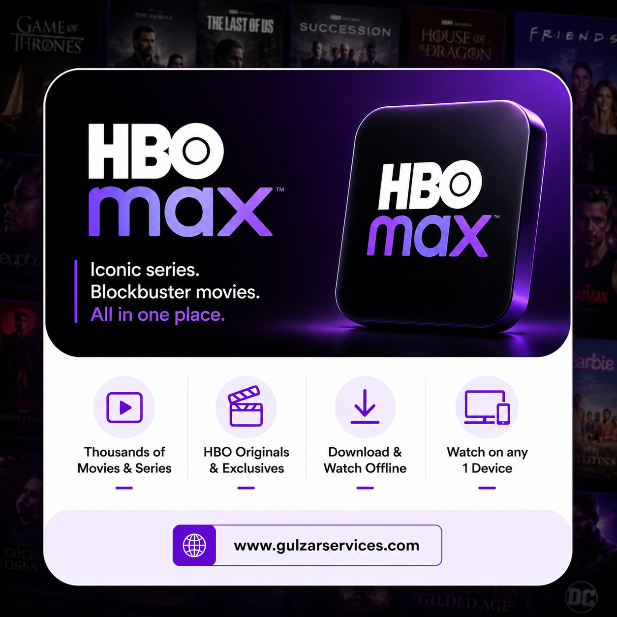 HBO Max Premium Subscription – Movies, Series & Max Originals