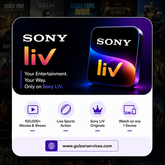 SonyLIV Premium Subscription – Movies, TV Shows & Live Sports